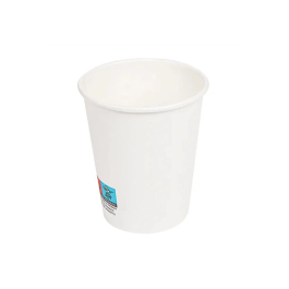 Bunzl Vaso de Papel Blanco Reciclable 190 ml Apto Bebidas Frías y Calientes Paquete 50 Unidades PEFC