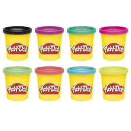 HASBRO Set 8 Botes Plastilina Play-Doh para Niños +2 Años, Juego Creativo y Manualidades