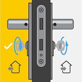 Yale Cilindro de Cierre Desmontable para Puerta de Entrada/Exterior - 6 Pines, 4 Llaves - 35 x 35 mm