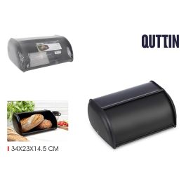 Panera de metal con tapa Quttin 34x23x14.5 cm (4 Unidades) Precio: 44.5000006. SKU: B17AXGZAT8