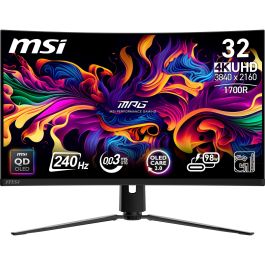 MSI MPG 321CURXDE Monitor Gaming Curvo 31.5" 4K Ultra HD QD-OLED 240Hz 0.05ms FreeSync Premium Pro Precio: 1384.49999996. SKU: B159VH7JXG