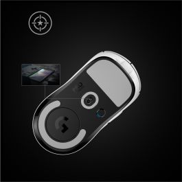 Logitech PRO X SUPERLIGHT LIGHTSPEED 910-005942 Ratón Gaming Inalámbrico Óptico HERO 25600 DPI Ultra Ligero 63g Blanco