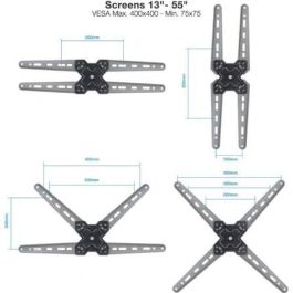 TOOQ SOPORTE PARED PANTALLAS 13-55" GIRA/INCLI NEGRO TOOQ SOPORTE PARED PANTALLAS 13-55" GIRA/INCLI NEGRO