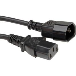 ROLINE Cable de Alimentación IEC320 C14 a C13, 1m, Negro, 250V, 10A