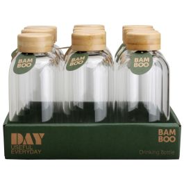 Day Botella 500 Ml Vidrio Borosilicado Bambú