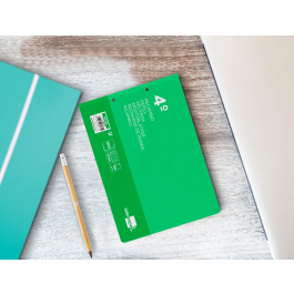 Liderpapel Recambio Cuarto Apaisado 100 Hojas 60gr Cuadro 5 mm 2 Taladros con Margen