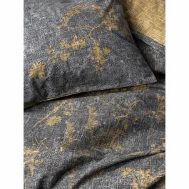 Juego de cama 220x240 cm + 2 fundas de almohada 60x60 cm 100% Algodón Mostaza