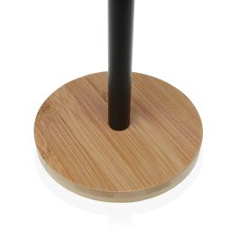 Portarollos Negro Con Base De Bambu Versa 67CM (2 Unidades) Portarollos Negro Con Base De Bambu Versa 67CM (2 Unidades)
