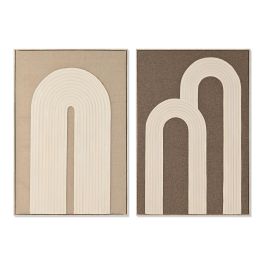 DKD Home Decor Cuadro Marrón Oscuro, Marrón Claro y Beige de Junco y Foam, 83 x 4.5 x 123 cm (2 Unidades) Precio: 176.59000029. SKU: B1KALEGFMY