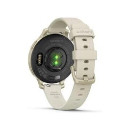 Garmin Lily 2 Active - Smartwatch Deportivo Femenino con GPS, Pantalla Táctil, Beige Lunar Gold, 38 mm, Correa de Silicona