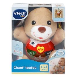 Vtech Baby Chant'toutou Brun Peluche Interactivo Musical con 3 Botones Luminosos para Bebés desde 3 Meses - Enseña Números, Palabras y Melodías