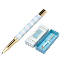 Belius Roller Pen Picnic Collection, Aluminio Azul Celeste Dorado, Tinta Negra 0.7 mm, Caja de Diseño Precio: 14.49999991. SKU: B1JFLLMGAX