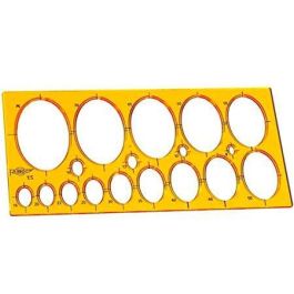 Faibo Plantillas Elipses 18 Elipses de 8 a 75 mm con Reborde para Tinta Medidas 27x13 cm Precio: 4.99000007. SKU: B18T45ERTB