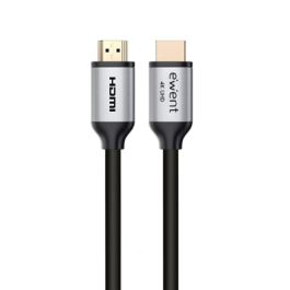 Ewent EC1346 Cable HDMI 2.0 Alta Velocidad 1.8m 4K 60Hz UHD 3D HDR ARC Ethernet Contactos Chapados en Oro Negro Precio: 6.50000021. SKU: S0232165