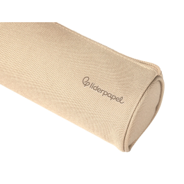 Liderpapel Estuche Portatodo Classic Cilindrico Ancho 210x70mm Crema