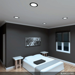 BX3 LIGHT Placa LED Circular 18W 1380Lm, Luz Blanco Frio 4200K, Empotrable o Superficie, 40.000H BX3-GP-LZ-3-B-W