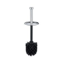 Wenko Escobillero WC Exclusiv Acero Inoxidable Pulido, Forma Cerrada 10x40cm