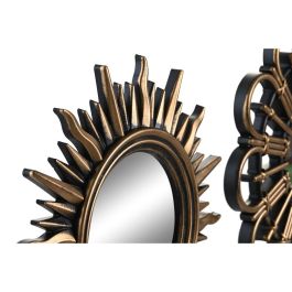 Juego de Espejos DKD Home Decor Cristal Negro Dorado Polipropileno (25 x 3 x 25 cm) (2 Unidades) Juego de Espejos DKD Home Decor Cristal Negro Dorado Polipropileno (25 x 3 x 25 cm) (2 Unidades)