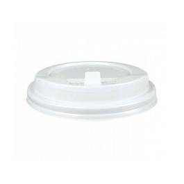 Bunzl Tapa para Vaso de Poliestireno con Orificio 190 ml Paquete de 100 Unidades