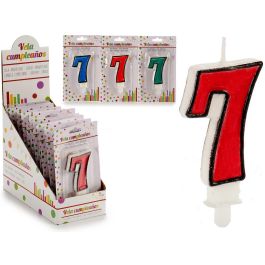 Vela Cumpleaños 7 Surtidos Col Arte Regal 2x14x8 cm (72 Unidades) Precio: 30.50000052. SKU: B1DJC6C2SH