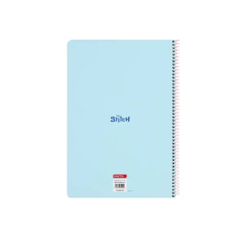 Safta Cuaderno espiral Folio 80h 60gr cuadro 4 mm tapa extradura Stitch Ohana