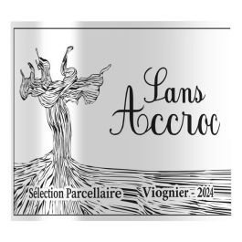 Sans Accroc 2024 - Selección de parcelas del valle del Ródano Viognier - Vin de France - Vino blanco