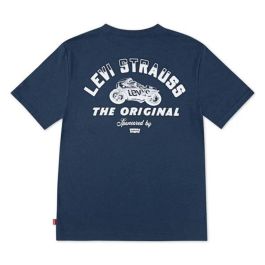 Camiseta de Manga Corta Infantil Levi's 8EP039-UF3 Azul oscuro