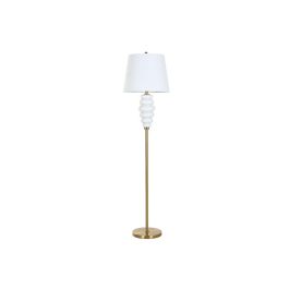 Lampara Pie Glam DKD Home Decor Blanco Dorado 43 x 170 x 43 cm Lampara Pie Glam DKD Home Decor Blanco Dorado 43 x 170 x 43 cm