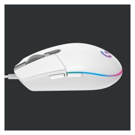 Logitech Raton G203 Lightsync Blanco Gaming RGB 8000 dpi 6 Botones Programables