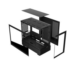 Keep Out XC-301 Glass Caja PC Gaming ATX/ITX Vidrio Templado Negra, Max GPU 420mm, CPU Cooler 165mm