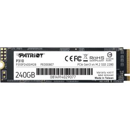 Patriot SSD M.2 P310 240 GB PCIe 3.0 x4 NVMe 1.3 2280 Velocidad Lectura 1700 MB/s Precio: 63.58999999. SKU: B1HQQW6BPE