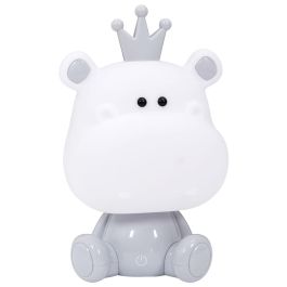 Home Deco Kids Luz Quitamiedos Led Hipopótamo Infantil 100 Leds 1W USB 6500-7000K 15x25cm