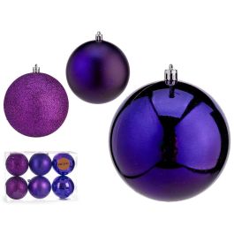 Set 6 Bolas Navidad Morado 10 cm Krist+ (12 Unidades) Precio: 59.78999983. SKU: B14783W3ML