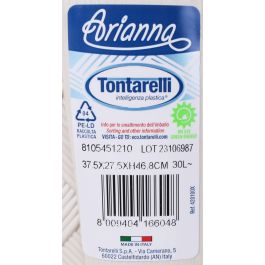 Tontarelli Pongotodo C/Tapa 30 L Arianna Angora 37.5x27.5x47 cm (6 Unidades)