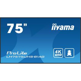 iiyama Pantalla Profesional Digital Signage 75" 4K UHD (3840x2160) LCD IPS Android 11, Operación 24/7, Horizontal/Vertical