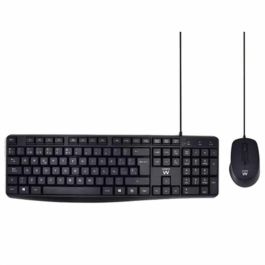 Ewent EW3006 Combo Teclado y Ratón Alámbrico USB QWERTY Español Negro Silencioso con Teclado Numérico y Mouse Óptico Precio: 14.7899994. SKU: B16TWQV9SP