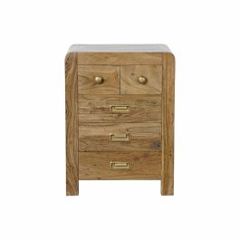 Mesita de Noche DKD Home Decor 45,5 x 40 x 60 cm Natural Dorado Acacia Precio: 173.5900001. SKU: B17HPNEBWG