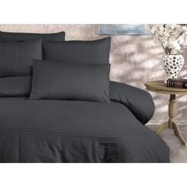 Juego de Cama ASI8683342999489 - Funda Nórdica 220x240 cm + 2 Fundas Almohada 60x60 cm - 80% Algodón 20% Poliéster - Antracita