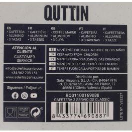 Cafetera 3 Servicios Classic Quttin (6 Unidades) Cafetera 3 Servicios Classic Quttin (6 Unidades)