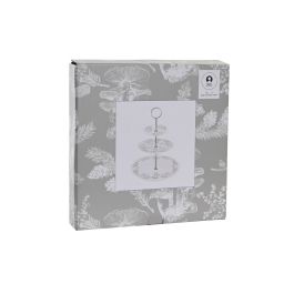 DKD Home Decor Frutero Alpino Verde Blanco Porcelana Metal 27 x 34 x 27 cm