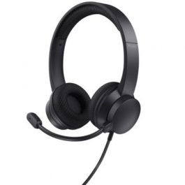 Trust Auriculares Ayda Estéreo Cable Usb Con Micrófono Cancelacion De Ruido Ajustable Negro