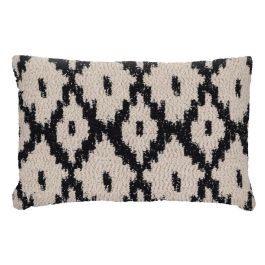 Cojín Blanco y Negro Algodón / Poliéster 40 X 60 cm Precio: 26.0271. SKU: B18K4JW67S