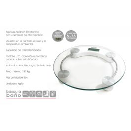 Basic Home Báscula Baño Digital 150 kg Roja (6 Unidades)