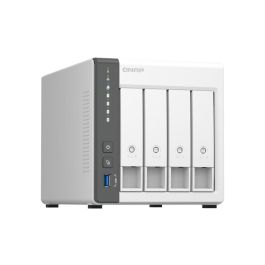 Qnap NAS TS-433-4G Torre Servidor 4 Bahías 3.5"/2.5" 4GB RAM 2.5GbE para Sincronizar y Compartir Archivos y Datos Privado