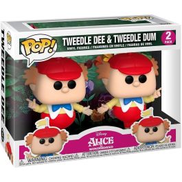 Funko Blister 2 figuras POP Disney Alicia en el País de las Maravillas Tweedle Dee and Dum, vinilo 9cm