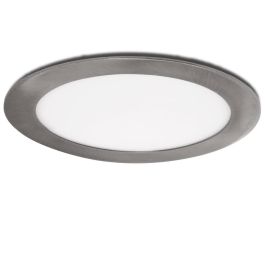 Placa LED Circular 18W 1800 Lm 2700K Níquel Satinado IP25 [GL-CL-R18N-WW]
