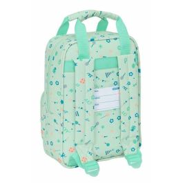 Mochila Escolar Safta Verde 20 x 28 x 8 cm