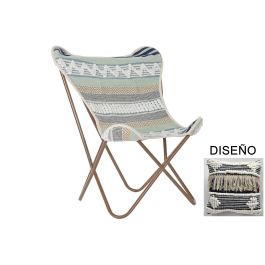 Sillon Boho DKD Home Decor Blanco 65 x 90 x 74 cm