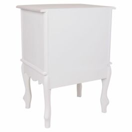 Mesita de Noche Alexandra House Living Blanco 34 x 57 x 42 cm