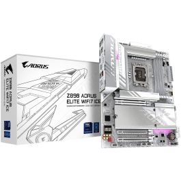 GIGABYTE Z890 AORUS ELITE WIFI7 ICE Placa Base Intel Core Ultra (Serie 2) DDR5 8800MHz (OC) PCIe 5.0 Wi-Fi 7 LAN 2.5GbE GIGABYTE Z890 AORUS ELITE WIFI7 ICE Placa Base Intel Core Ultra (Serie 2) DDR5 8800MHz (OC) PCIe 5.0 Wi-Fi 7 LAN 2.5GbE Precio: 295.49999996. SKU: B14YTJC54W